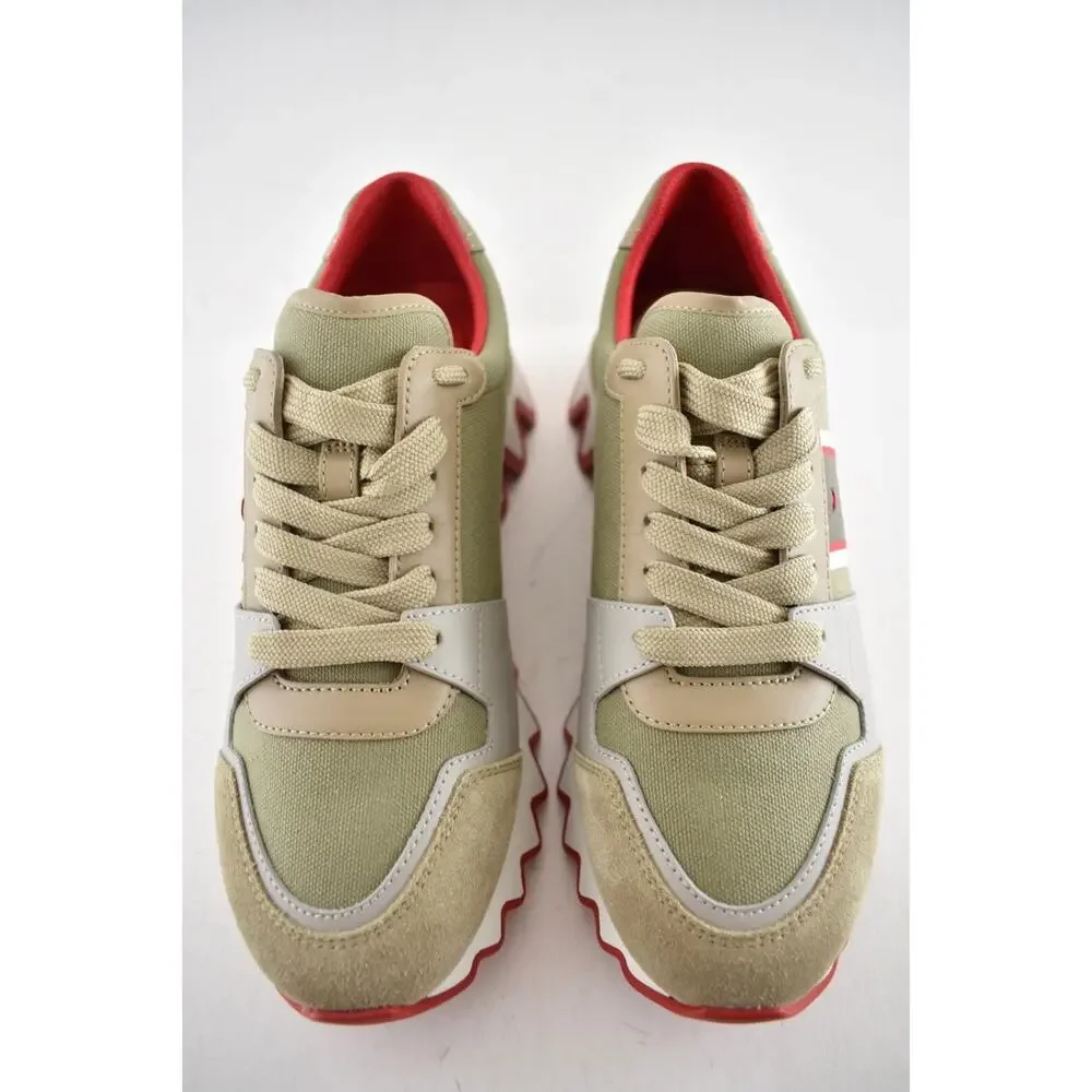 Christian Louboutin Nastroshark Donna Flat Saharienne Platform LowTop Sneaker 41
